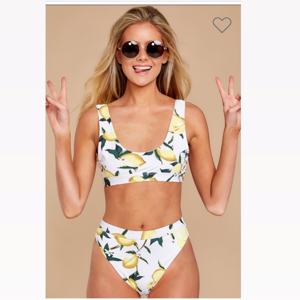 Lemon high waisted bikini
